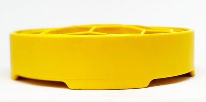 SodaPup Honeycomb eBowl deep slow feeder dog bowl with textured honeycomb design for enrichment, made in the USA.