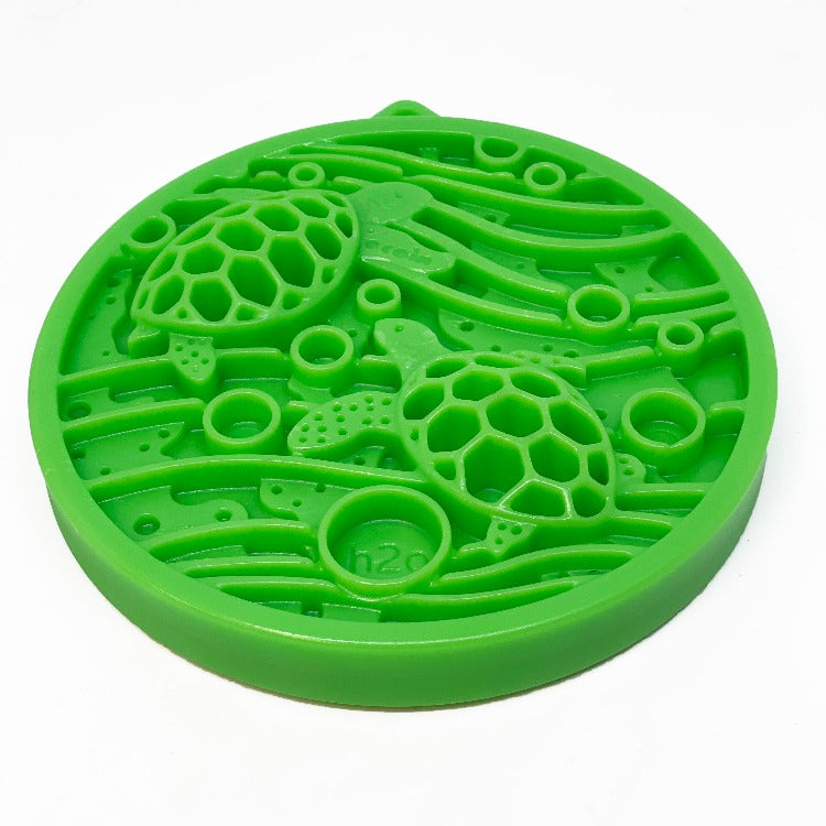 Water Nylon eCoin Durable Enrichment Snacking Coin for Dogs | USA-Made Lick Mat Alternative
