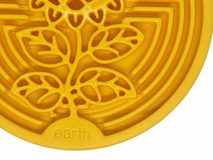 Earth eCoin Nylon Lick Mat for Dogs by SodaPup, USA-made enrichment toy with durable nylon surface for canine fun and stimulation.