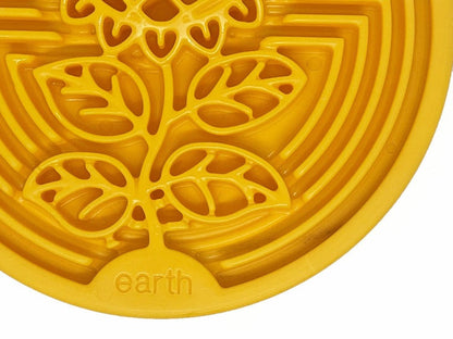 Earth eCoin Nylon Lick Mat for Dogs by SodaPup, USA-made enrichment toy with durable nylon surface for canine fun and stimulation.