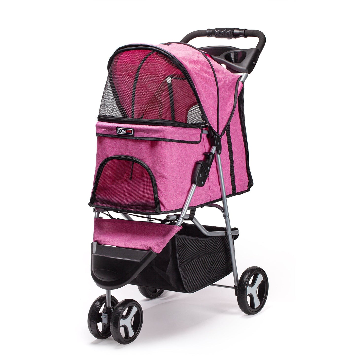 Casual Pet Stroller with a Removable Cup Holder