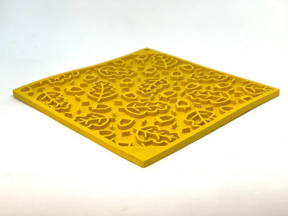 Autumn eMat - Enrichment Lick Mat For Dogs and Cats| Fall Leaves Design | SodaPup