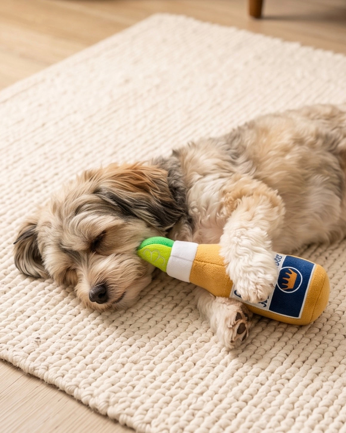 Grrrona Beer Bottle Plush Dog Toy