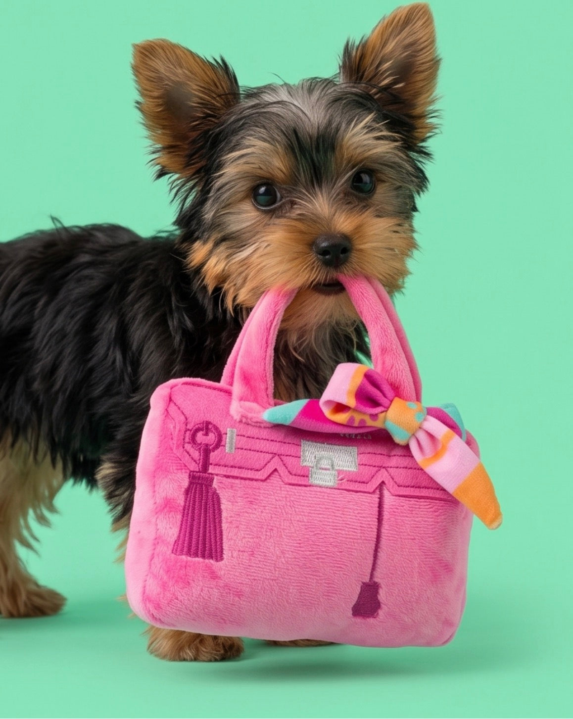Barkin Bag - Pink w/ Scarf (Chic Doggie)