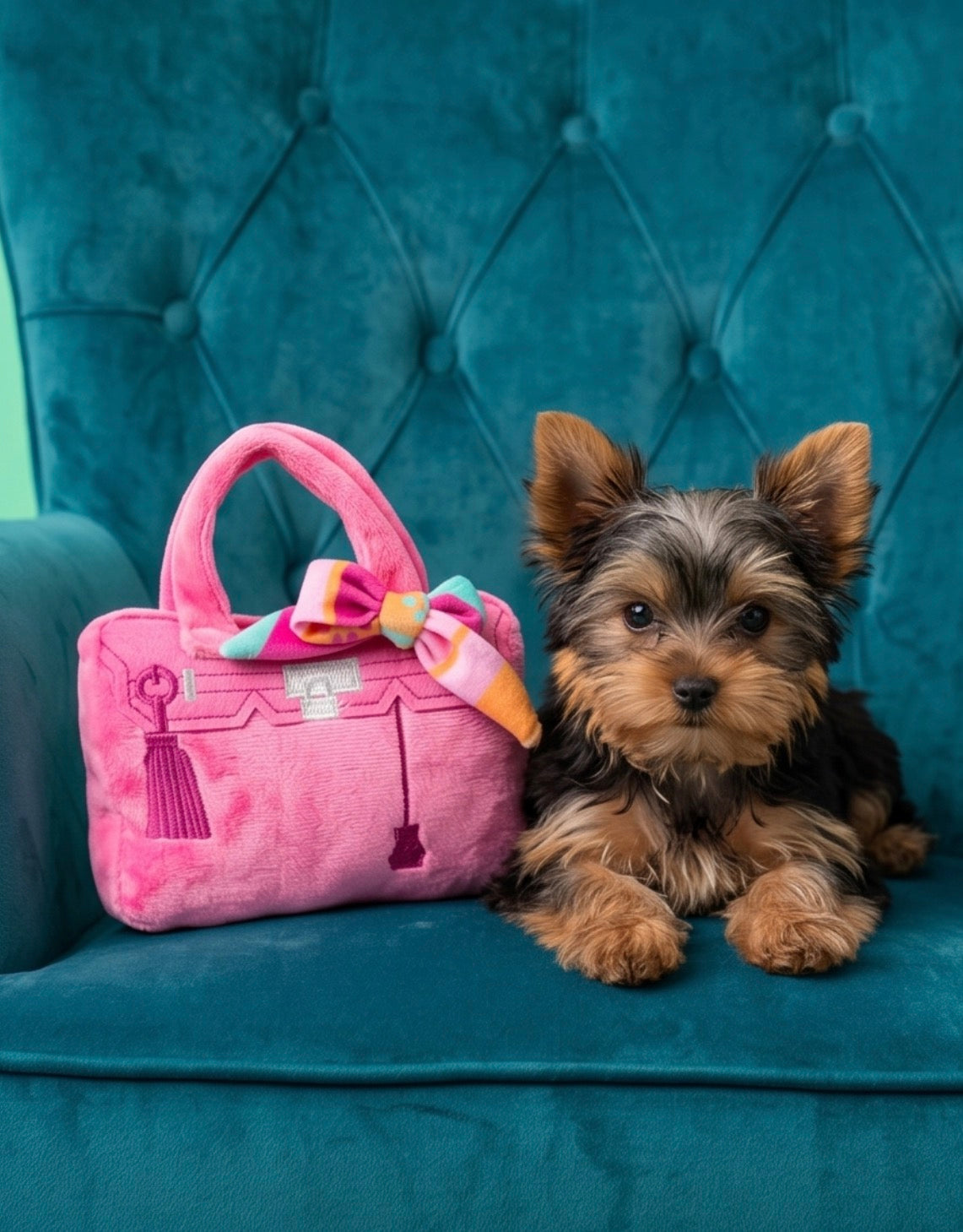 Barkin Bag - Pink w/ Scarf (Chic Doggie)