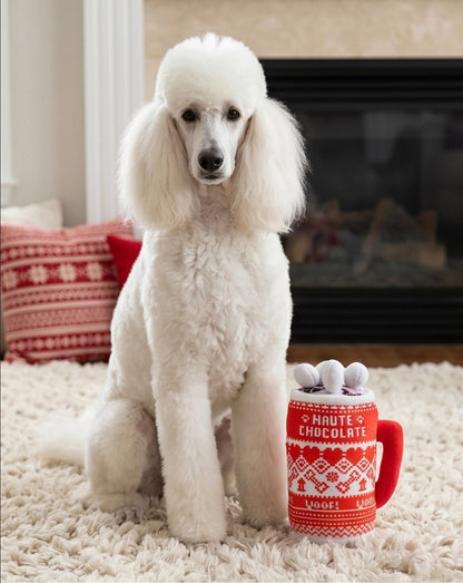 Haute Chocolate Holiday Christmas Plush Dog Toy