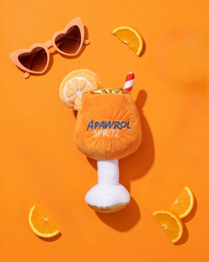 Apawrol Spritz | Squeaky Plush Dog Toy with Crinkle & Mesh Lining