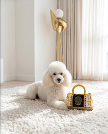Fursace Handbag | Squeaky Plush Dog Toy with Crinkle & Mesh Lining