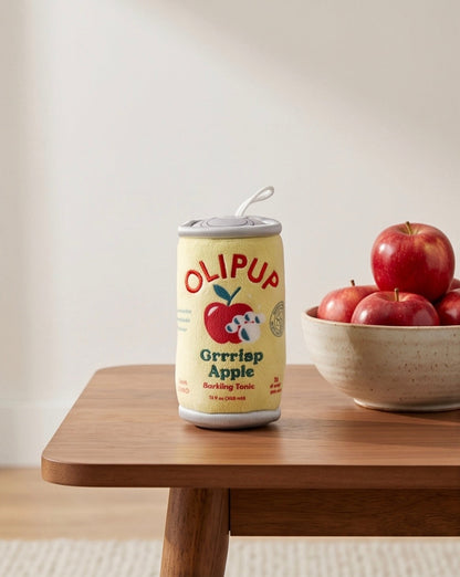 Olipup Soda Grrrisp Apple Holiday Plush Dog Toy