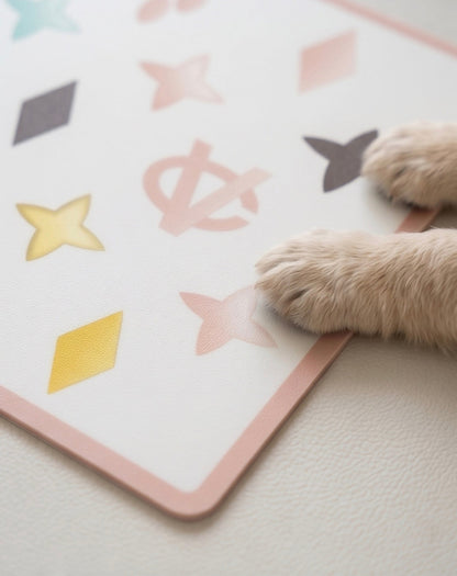 White Chewy Vuiton Placemat
