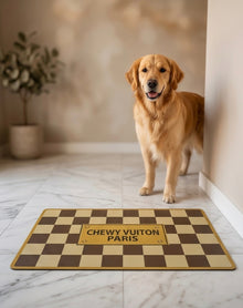 Tan Checker Chewy Vuiton Placemat