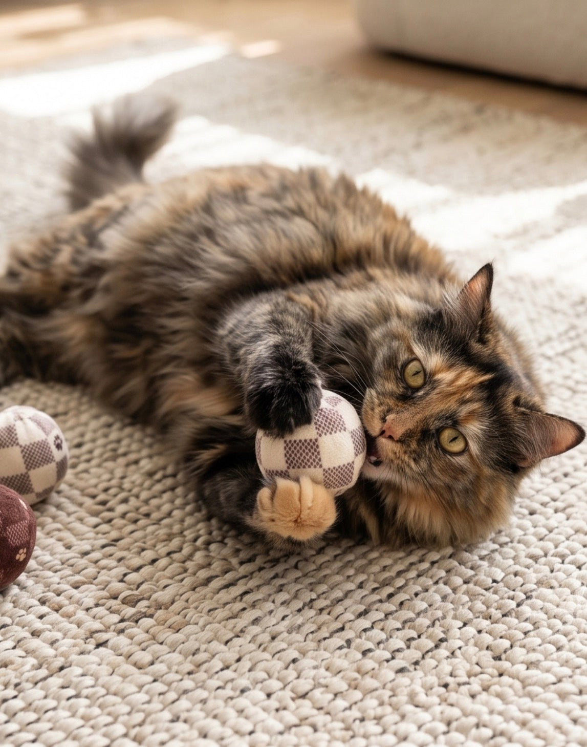 KV Balls (Checker) Catnip Toys
