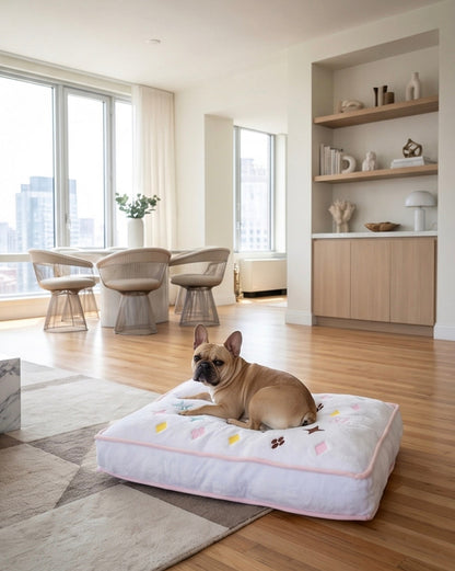 White Chewy Vuiton Bed