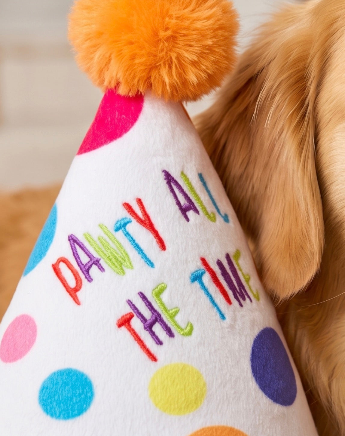 Happy Birthday Pawty Hat Toy