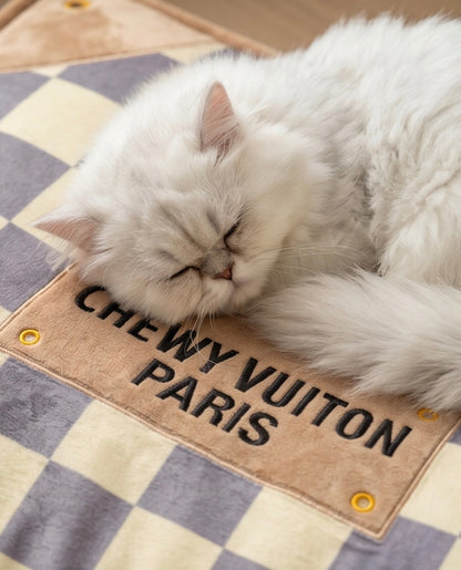 Checker Chewy Vuiton Bed
