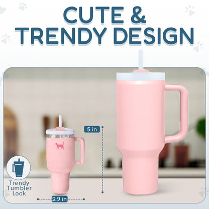 Kitty Cup Cat Tumbler Toy with Catnip & Crinkle Paper- Ideal Cat Birthday Gift