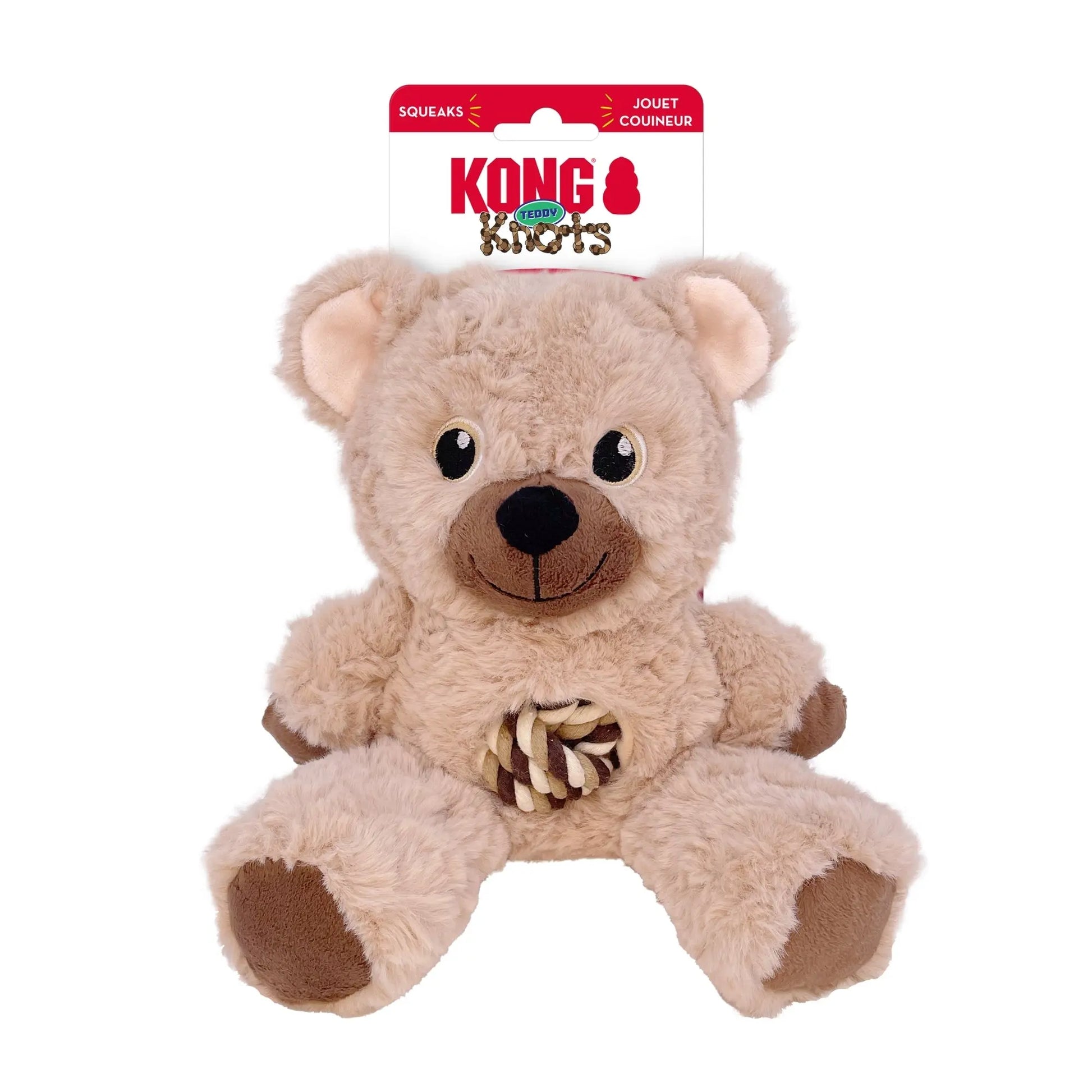 KONG Knots Teddy Dog Toy Assorted, 1ea/MD KONG