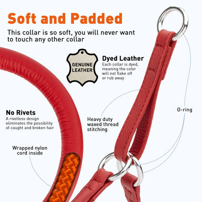 Soft Leather Round Martingale Collar