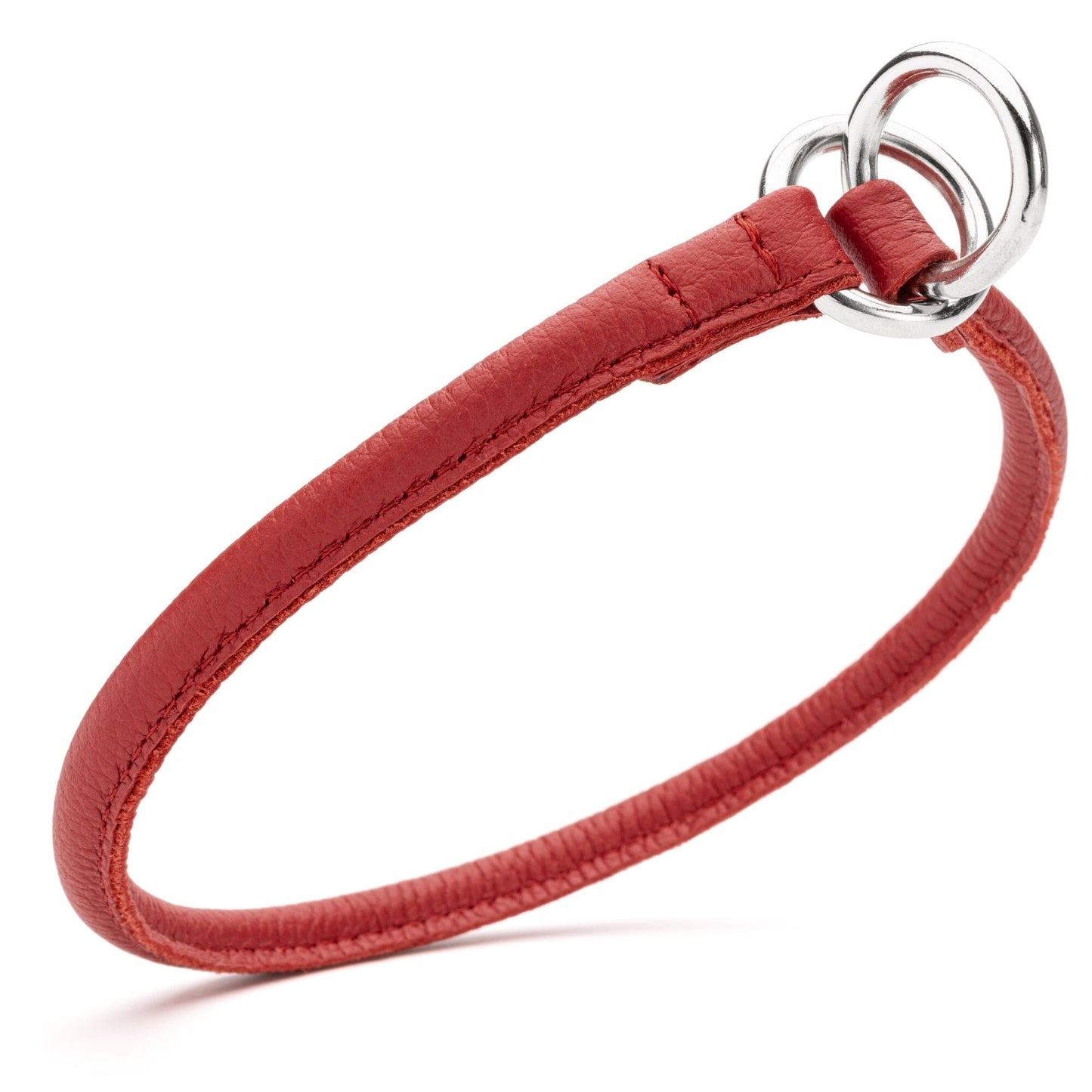 Soft Leather Round Slip Collar