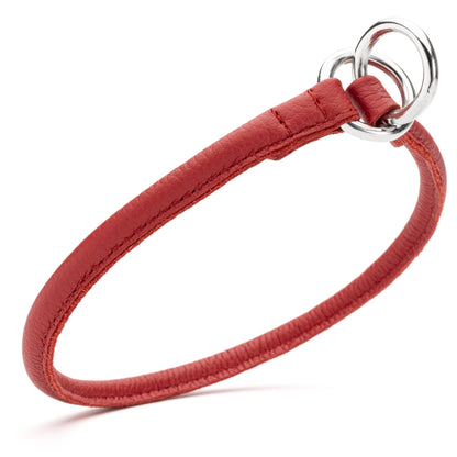 Soft Leather Round Slip Collar