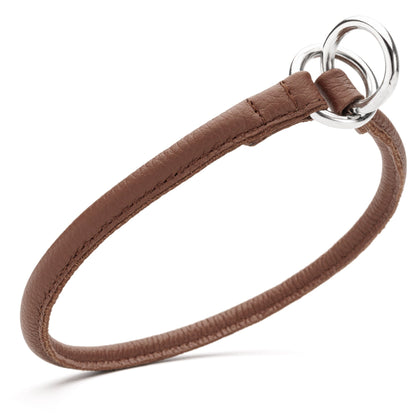 Soft Leather Round Slip Collar