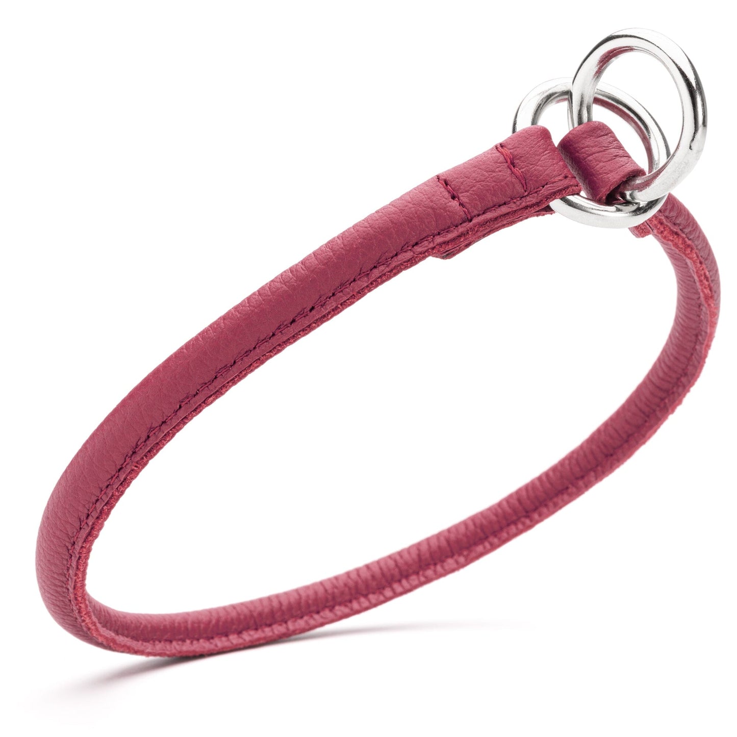 Soft Leather Round Slip Collar