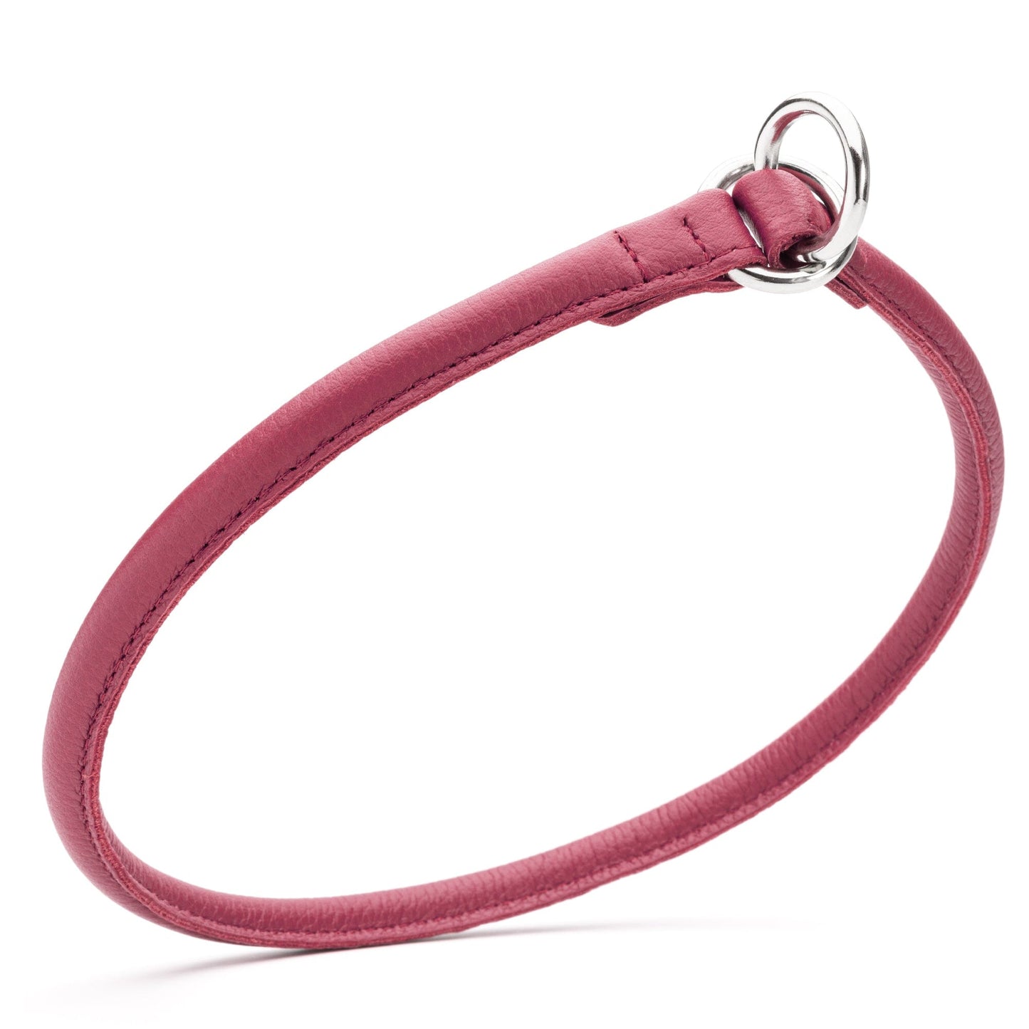 Soft Leather Round Slip Collar