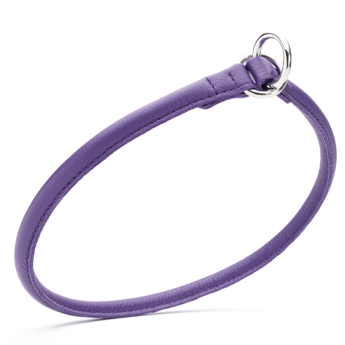 Soft Leather Round Slip Collar