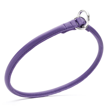 Soft Leather Round Slip Collar