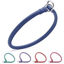 Soft Leather Round Slip Collar