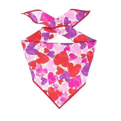 Lots of Hearts Dog Bandana.