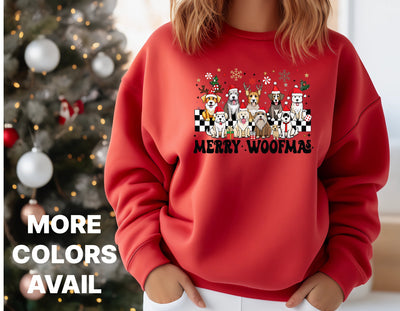 Holiday Merry Woofmas Dogs Crewneck Sweatshirt - Bark & Beyond