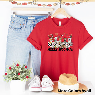 Merry Woofmas Dog Holiday T-Shirt - Bark & Beyond