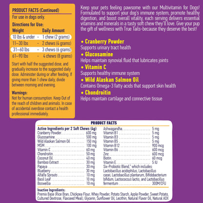 Multivitamin Chews For Dogs 9oz Jar (120 Count)