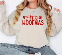 Merry Woofmas Christmas Dog Mom Crewneck Sweatshirt Hunter K9