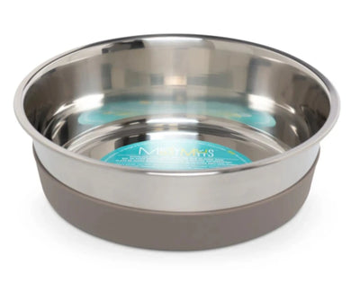 Messy Mutts Dog Bowl Stainless Steel Nonslip Bottom Large Messy Mutts