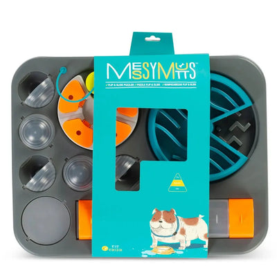 Messy Mutts Dog Interactive Puzzle Feeder Rectangular Large Messy Mutts