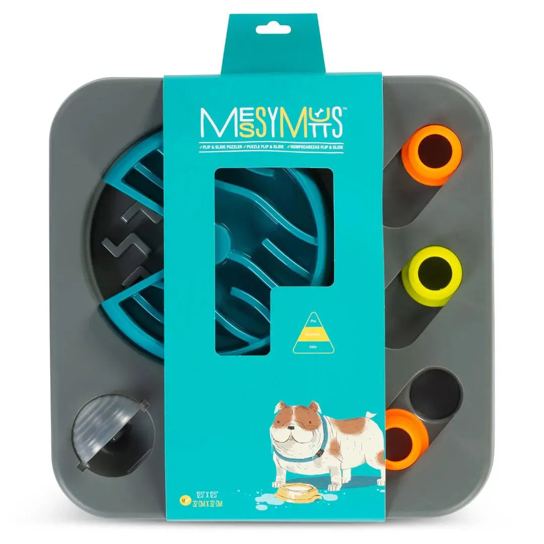 Messy Mutts Dog Interactive Puzzle Feeder Square Small Messy Mutts