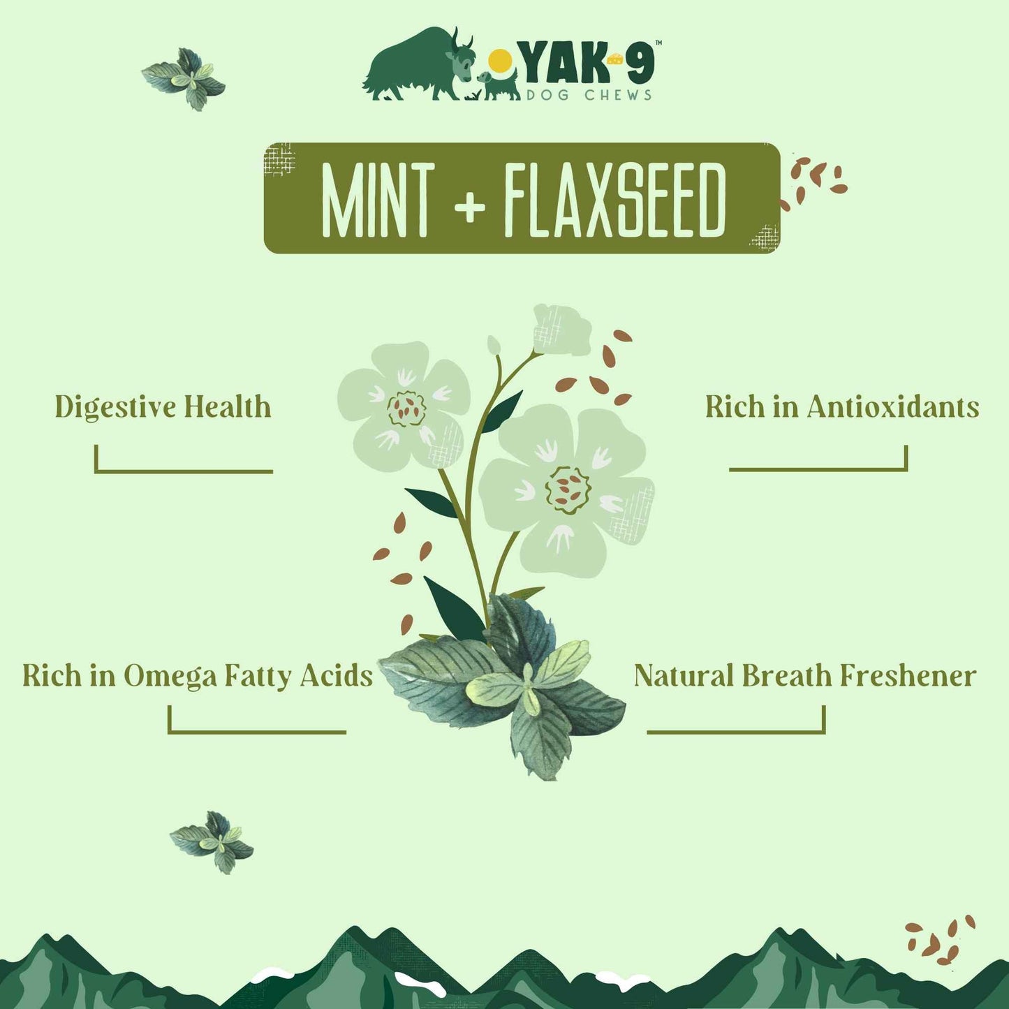 Flaxseed & Mint Cheese Chews for Dogs