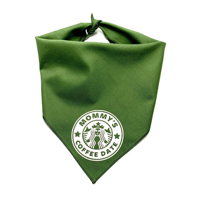 Mommy's Coffee Date Dog Bandana.