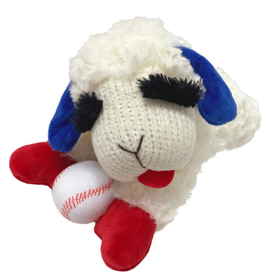 Multipet Baseball Lamb Chop Plush Dog Toy 10.5" (Pre-Order)