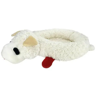 Multipet Lamb Chop Bolster Style Dog Bed 1ea/MD, 27In X 18.5 in Multipet