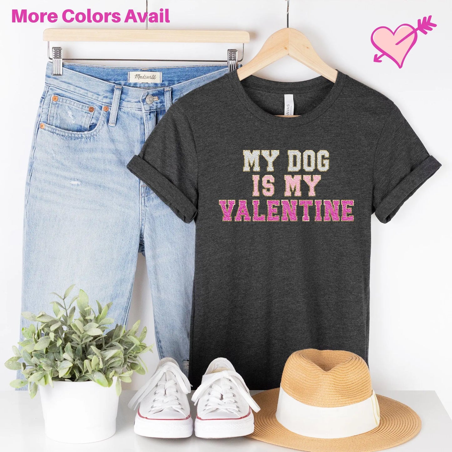 My Dog is My Valentine T-Shirt Hunter K9