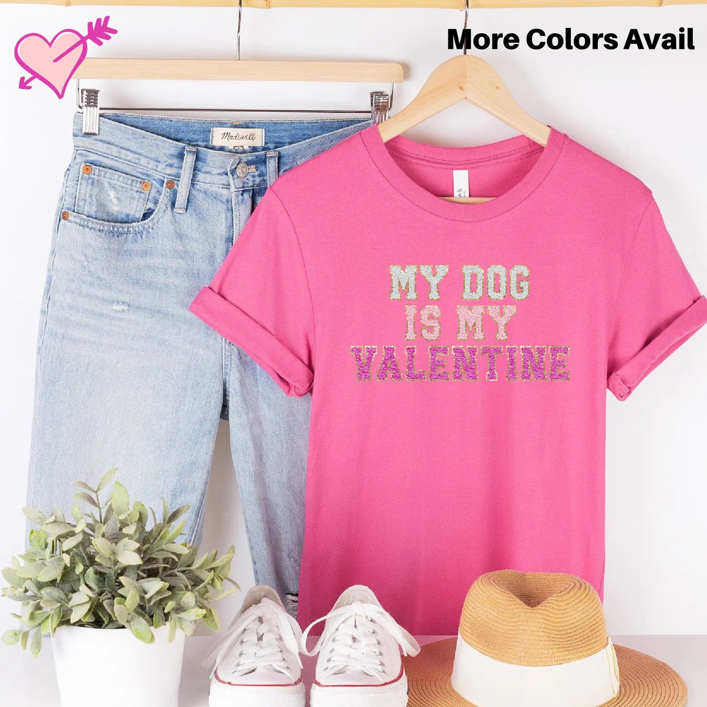 My Dog is My Valentine T-Shirt Hunter K9