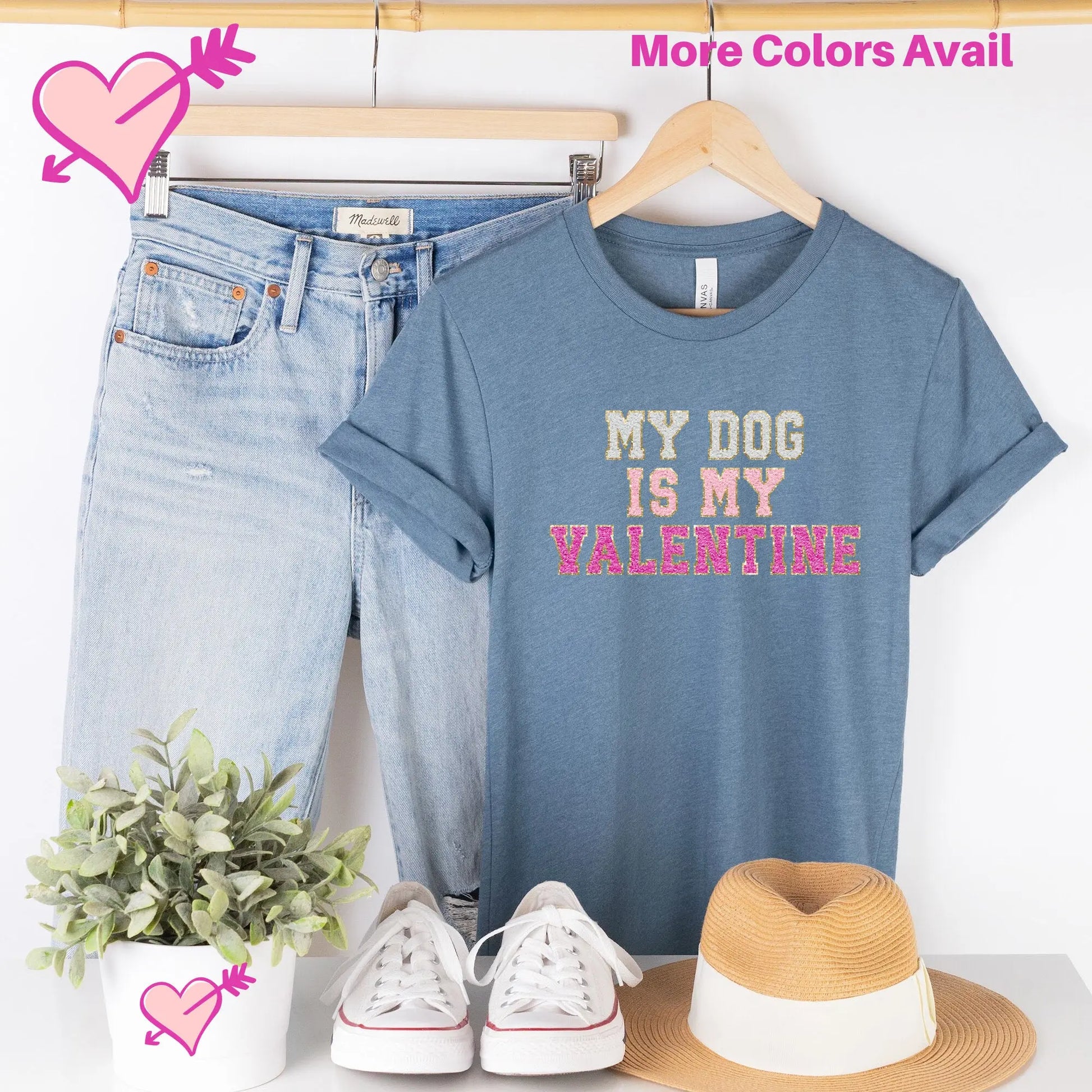 My Dog is My Valentine T-Shirt Hunter K9