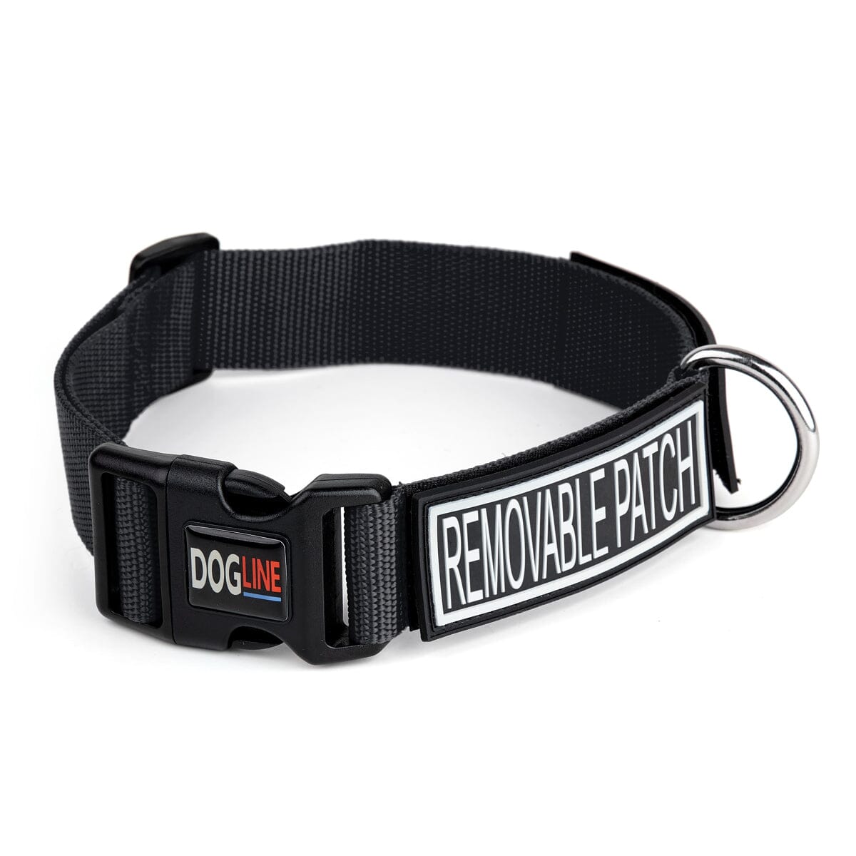 Dogline Omega Nylon Dog Collar with Space for Removable Patches