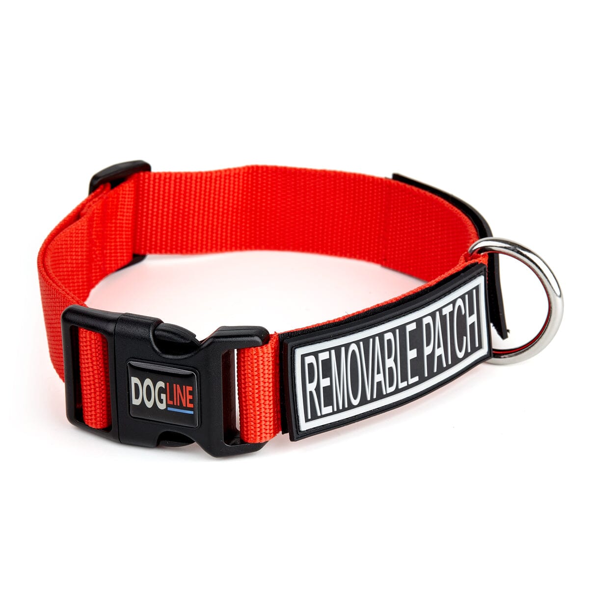 Dogline Omega Nylon Dog Collar with Space for Removable Patches