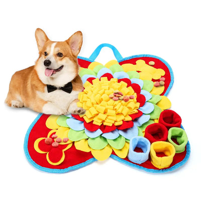 ORIA Snuffle Mat for Dogs Interactive Dog Feeding Mat for Boredom Dog Puzzle Toy Digging Toy Treat Game for Large Small Breed Encourages Foraging Skills Slow Eating Stress Relief 20x20 Bark & Beyond