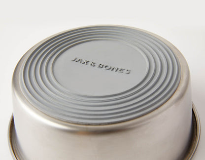 Slow Feeder Dog Bowl Teal - Anti Slip Stainless Steel