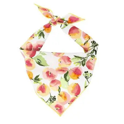 Pretty in Peach Cotton Dog Bandana.